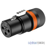 Roxtone - 3P Xlr Female Black Shell Low Profile