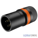 Roxtone - 3P Xlr Male Black Shell Low Prifile