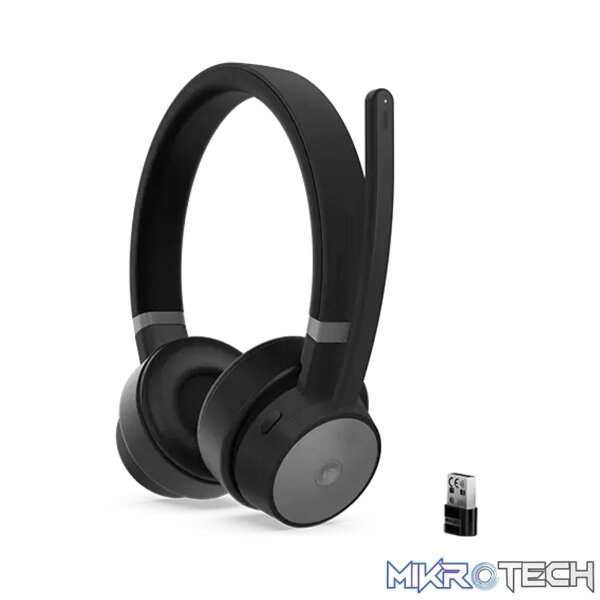 Lenovo Go Wireless ANC, Wired & Wireless, Office/Call center, 20 - 20000 Hz, 230 g, Headset, Black - Image 9