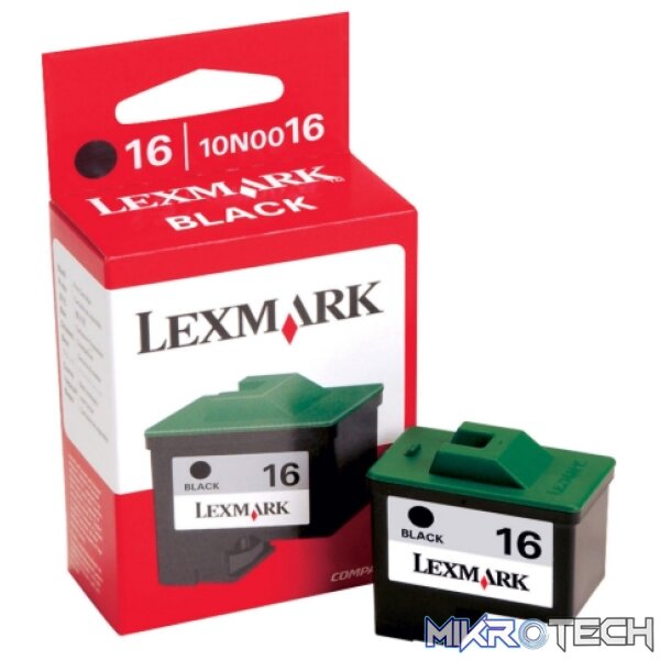 Lexmark #16 H/RES Black Cartridge Lexmark #16 H/RES Black Cartridge