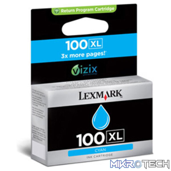 Lexmark N° 100xl Cyan High Yield Ink Car Lexmark N° 100xl Cyan High Yield Ink Car