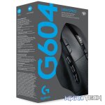 Logitech G G604 LIGHTSPEED Wireless Gaming Mouse, Right-hand, Optical, RF Wireless + Bluetooth, 25600 DPI, 1 ms, Black - Image 13