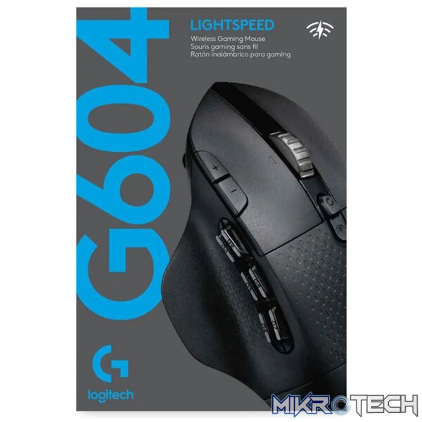 Logitech G G604 LIGHTSPEED Wireless Gaming Mouse, Right-hand, Optical, RF Wireless + Bluetooth, 25600 DPI, 1 ms, Black - Image 14