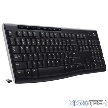 Logitech K270 Wireless Keyboard -Full-size layout with unifying receiver