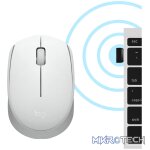 Logitech M171, Ambidextrous, Optical, RF Wireless, White - Image 6