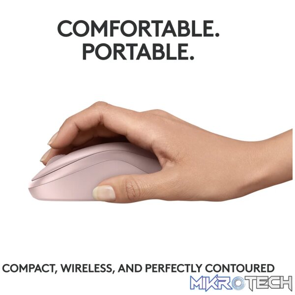 Logitech M240, Ambidextrous, Bluetooth, Pink - Image 5
