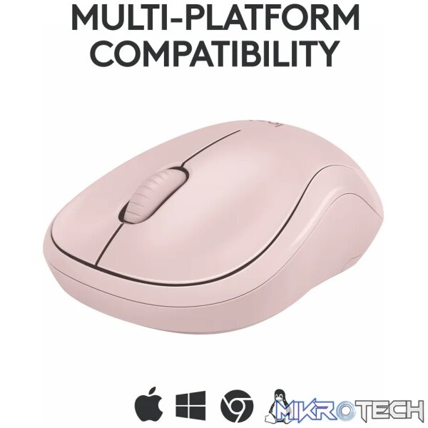 Logitech M240, Ambidextrous, Bluetooth, Pink - Image 6