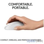 Logitech M240, Ambidextrous, Bluetooth, White - Image 5