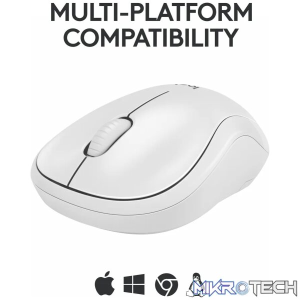 Logitech M240, Ambidextrous, Bluetooth, White - Image 6
