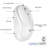 Logitech M240, Ambidextrous, Bluetooth, White - Image 7