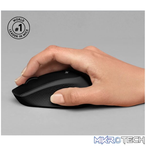 Logitech M330 SILENT PLUS, Right-hand, Mechanical, RF Wireless, 1000 DPI, Black - Image 13