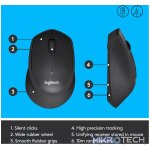 Logitech M330 SILENT PLUS, Right-hand, Mechanical, RF Wireless, 1000 DPI, Black - Image 8