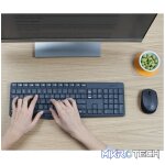 Logitech MK235 Wireless Keyboard and Mouse Combo, Full-size (100%), Wireless, USB, QWERTY, Grey, Mouse included - Image 8