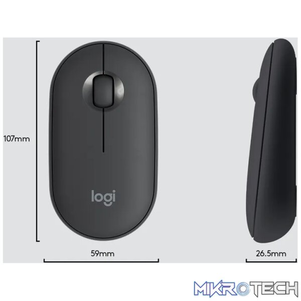 Logitech MK470 Slim Combo, Full-size (100%), Wireless, RF Wireless, QWERTY, Graphite, Mouse included - Image 8
