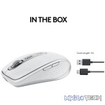Logitech MX Anywhere 3S, Right-hand, Laser, RF Wireless + Bluetooth, 8000 DPI, Grey, White - Image 22