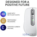 Logitech MX Anywhere 3S, Right-hand, Laser, RF Wireless + Bluetooth, 8000 DPI, Grey, White - Image 23
