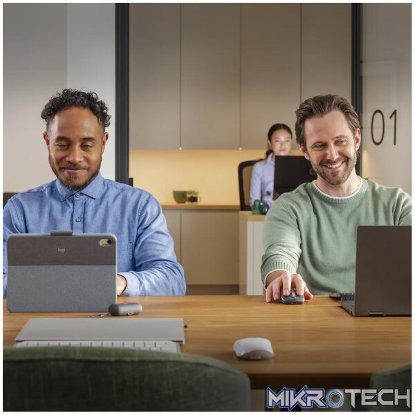 Logitech MX Anywhere 3S, Right-hand, Laser, RF Wireless + Bluetooth, 8000 DPI, Grey, White - Image 30