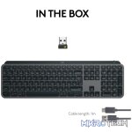 Logitech MX Keys S, Wireless, RF Wireless + Bluetooth, Scissor key switch, QWERTY, LED, Graphite - Image 45