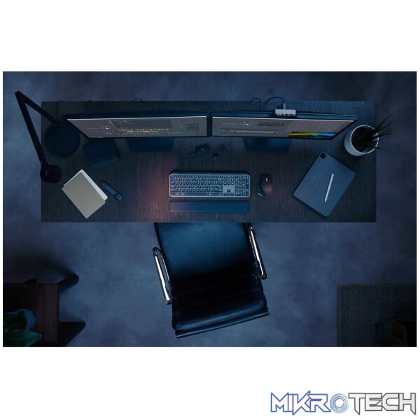 Logitech MX Keys S, Wireless, RF Wireless + Bluetooth, Scissor key switch, QWERTY, LED, Graphite - Image 57