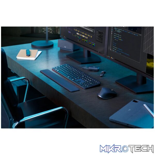 Logitech MX Keys S, Wireless, RF Wireless + Bluetooth, Scissor key switch, QWERTY, LED, Graphite - Image 59