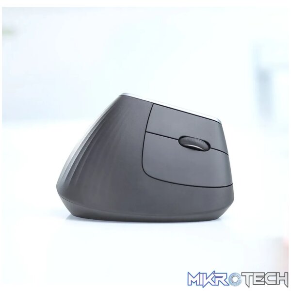 Logitech MX Vertical Advanced Ergonomic mouse, Right-hand, Optical, RF Wireless + Bluetooth, 4000 DPI, Graphite - Image 8