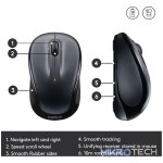 Logitech Wireless Mouse M325, Ambidextrous, Optical, RF Wireless, 1000 DPI, Black - Image 12