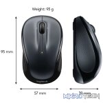 Logitech Wireless Mouse M325, Ambidextrous, Optical, RF Wireless, 1000 DPI, Black - Image 16