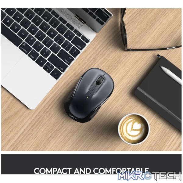 Logitech Wireless Mouse M325, Ambidextrous, Optical, RF Wireless, 1000 DPI, Black - Image 8