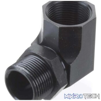 M12 In-Cowl Header PIpe Inverted 90D