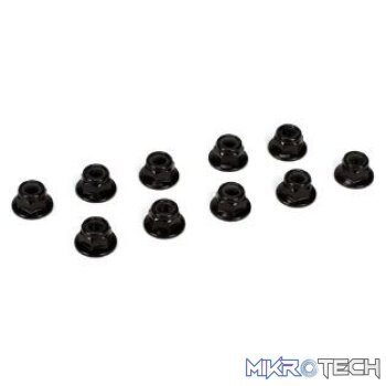 * M5 Nylock Flanged Serrated Nut (10)