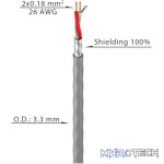 Roxtone - Cable Round 2-Core Overall Screen 3.2Mm Od 100M - Image 2