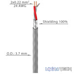 Roxtone - Cable Round 2-Core Overall Screen 3.6Mm Od 100M - Image 2