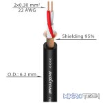 Roxtone - Microphone Cable 2Core + Screen Black 100M - Image 2