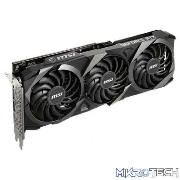 MSI Nvidia GeForce RTX 3060 TI Ventus 3X 8G OC LHR Graphics Card - Image 3