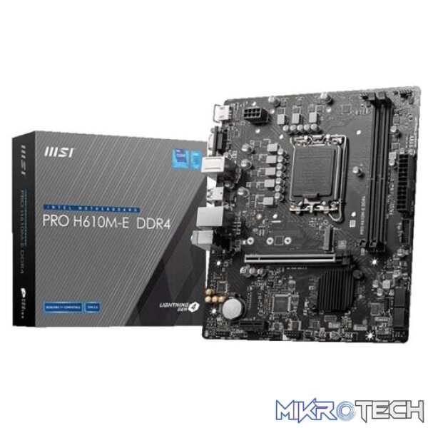 MSI PRO H610M-E DDR4 LGA1700 Motherboard - Image 4