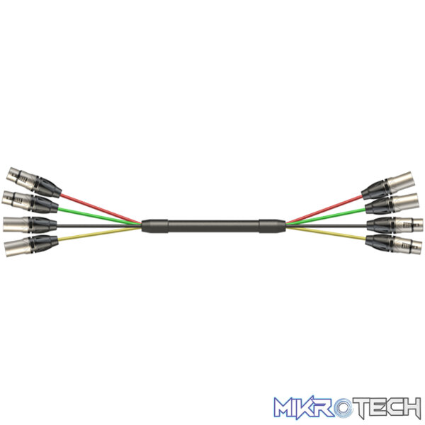 MUC400L3_1 Roxtone - 3M Signal Lead 2 Xlr M 2 Xlr F - 2 Xlr M 2 Xlr F - Image 1