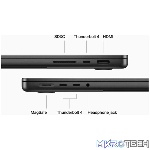 Apple MacBook Pro 14.2-inch Retina XDR Laptop - Apple M3 Pro 512GB SSD 18GB RAM macOS MRX33ZE/A - Image 6