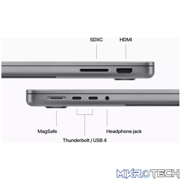 Apple MacBook Pro 14.2-inch Retina XDR Laptop - Apple M3 1TB SSD 8GB RAM macOS MTL83ZE/A - Image 6