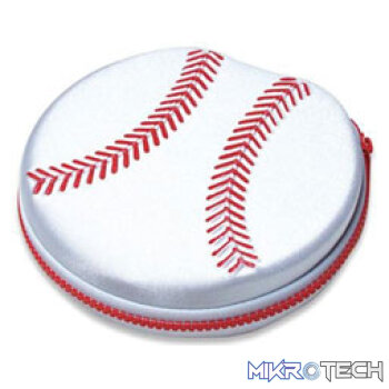Manhattan 12 Capacity Baseball Design CD/DVD Wallet - holds up to 12 disks