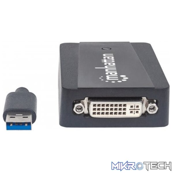 Manhattan (152310) SuperSpeed USB 3.0 to DVI Converter - Image 2