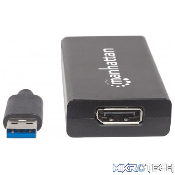 Manhattan (152327) SuperSpeed USB 3.0 to DisplayPort Adapter - Image 2