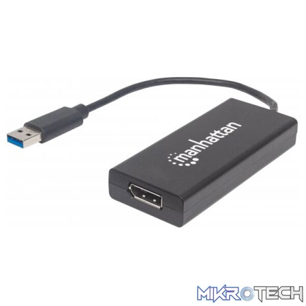 Manhattan (152327) SuperSpeed USB 3.0 to DisplayPort Adapter Manhattan (152327) SuperSpeed USB 3.0 to DisplayPort Adapter