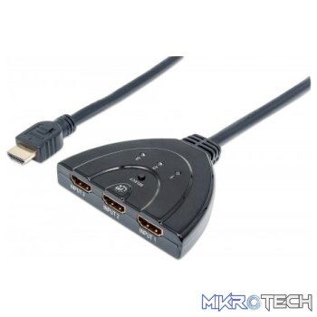Manhattan 3-Port HDMI Switch HDMI 1.3