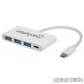 Manhattan 3-Port Type-C USB 3.0 Hub