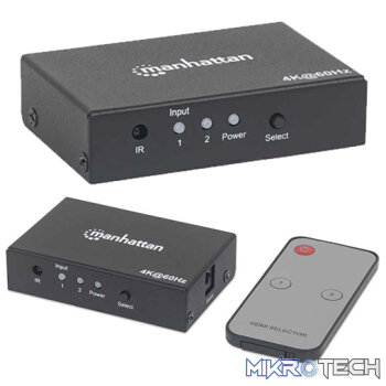 Manhattan 4K 2-Port HDMI Switch