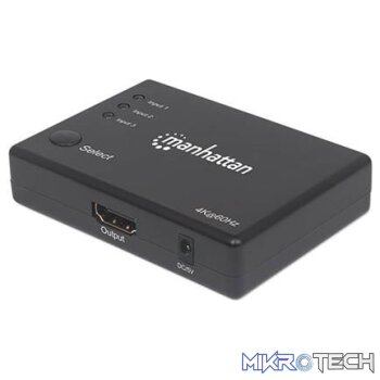 Manhattan 4K Compact 3-Port HDMI Switch