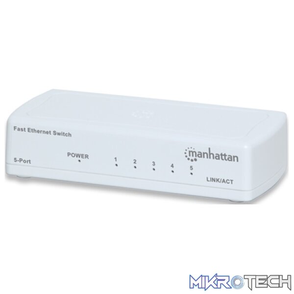 Manhattan 5-Port Fast Ethernet Switch - Image 2