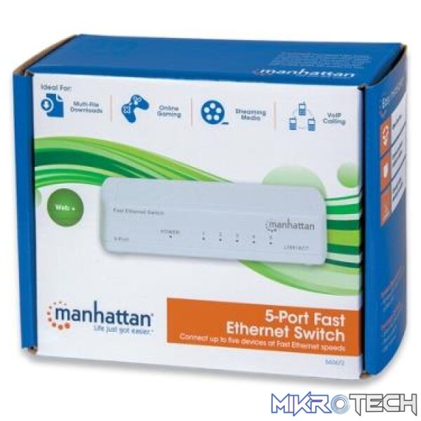 Manhattan 5-Port Fast Ethernet Switch - Image 3