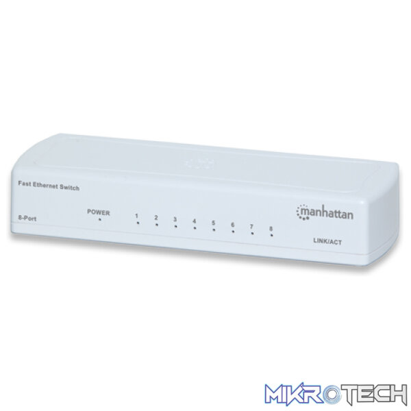Manhattan 8-Port Fast Ethernet Switch - Image 2