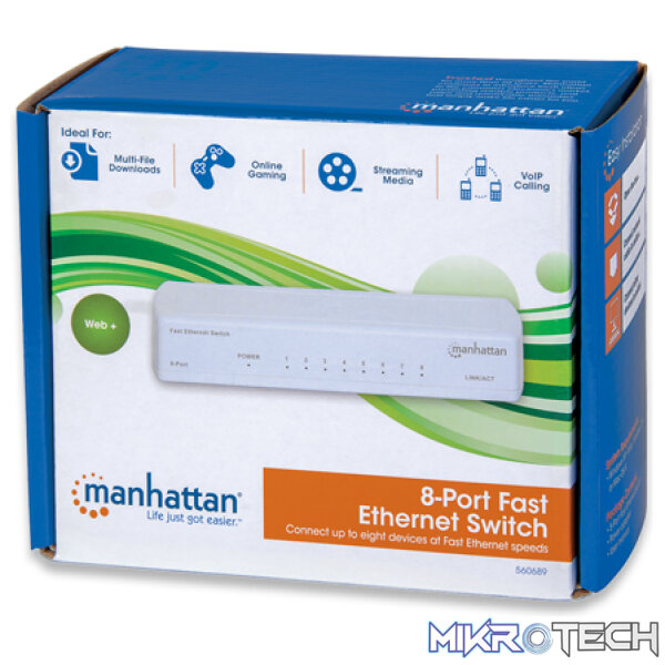 Manhattan 8-Port Fast Ethernet Switch - Image 3